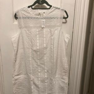 Gap white eyelet sun dress